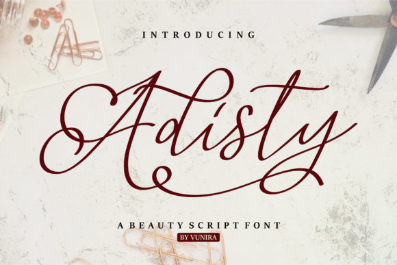 Adisty: A Handwritten Font for Timeless Editorial Design