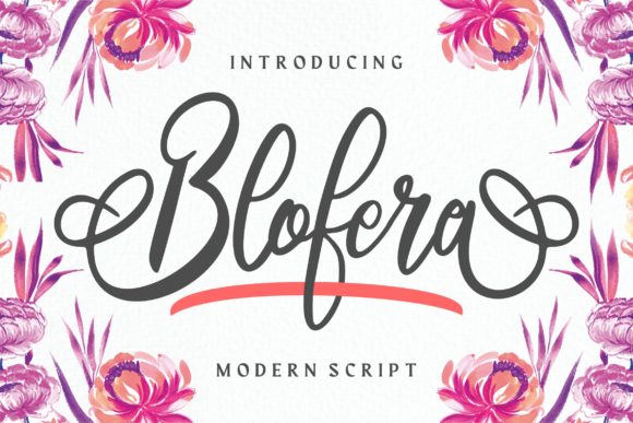 Blofera Font: The Handwritten Typeface for Elegant Campaigns