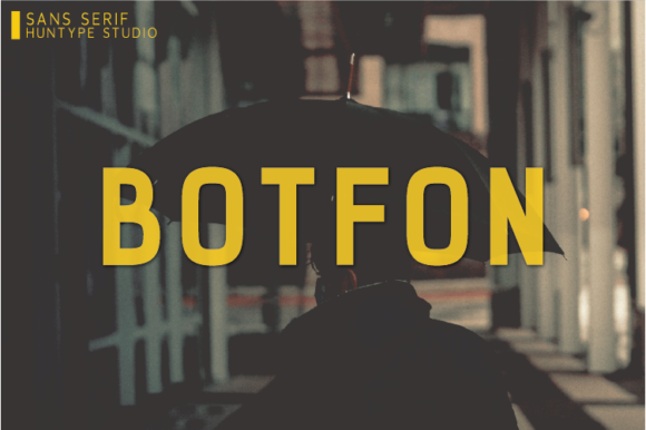 Botfon Font for Creative Makers and Shop Owners