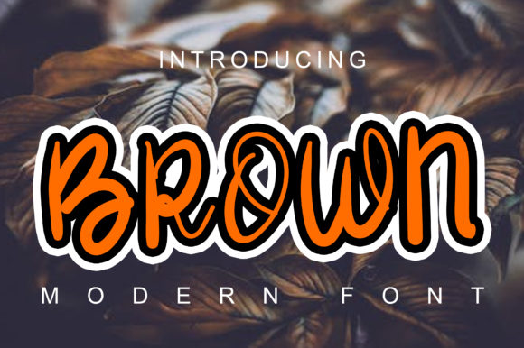 Brown Font: Elegance in Handwritten Typography