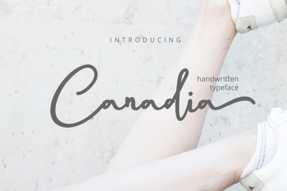 Canadia Font: A Romantic Script for Crafting and Selling