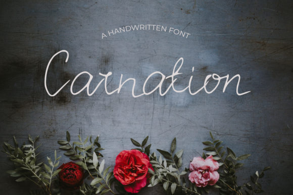 Carnation Font for Handmade Creations