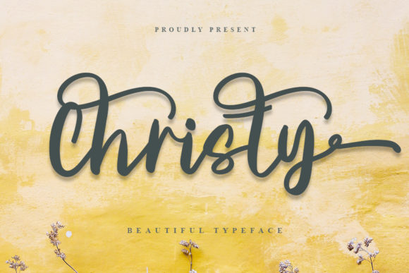 Christy Font: A Cursive Script for Editorial Design