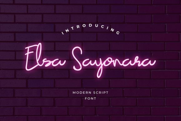 Elsa Sayonara Font for a Polished and Personal Brand