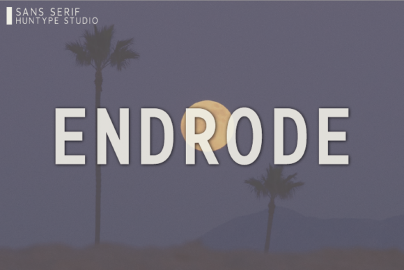 Endrode Font: A Minimal Typeface for Modern Business Design