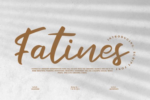 Fatines Font: Elevate Your Web Design with Handwritten Elegance