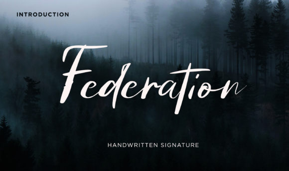 Federation: A Versatile Script Font for Editorial Design