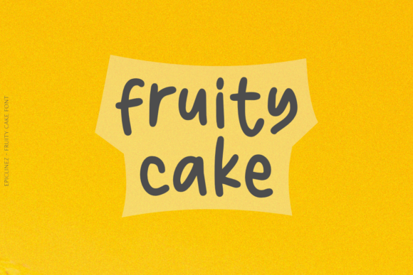 Fruity Cake Font for Playful Editorial Design