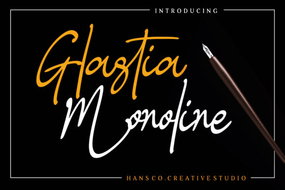 Glastia Monoline: The Elegant Handwritten Font for Modern Design