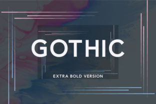 Gothic Extra Bold Font for Editorial Design