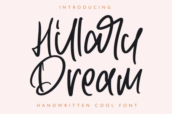 Hillary Dream Font for Wedding Invitations and Stylish Campaigns