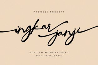 Ingkar Janji Font for Branding and Design Projects