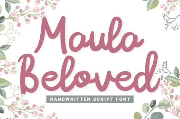 Maula Beloved: A Handwritten Font for Editorial Design