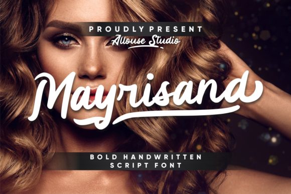 Mayrisand Font: Bold Script for Editorial Design and Branding