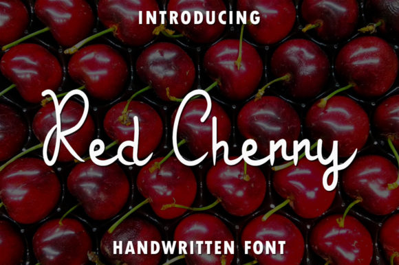 Red Cherry Font for Modern Branding and Marketing Design