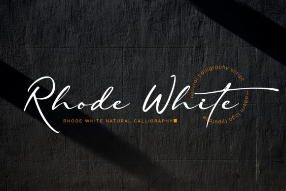 Rhode White Font for Handmade Creations