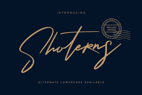 Shoterns Font: A Script Typeface for Strong Brand Campaigns