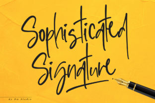 Sophisticated Signature Font Elevates Brand Identity