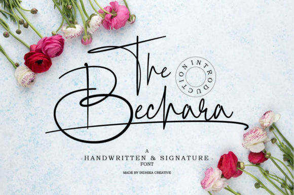 The Bechara: A Handwritten Font for Crafting Elegance