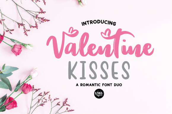 Valentine Kisses Font: A Script Handwritten Typeface for Romantic Branding