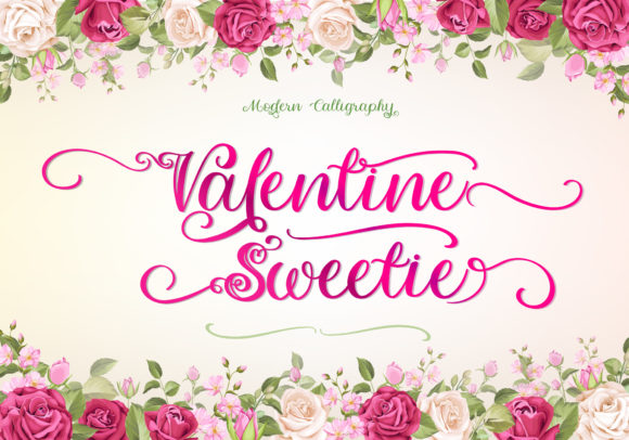 Valentine Sweetie: A Script Handwritten Font for Editorial Elegance